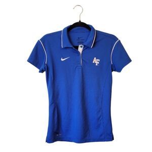 Nike Dri-Fit Blue Air Force Embroidered Logo Polo Shirt